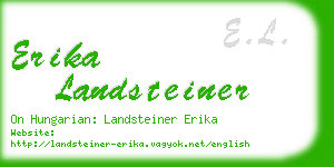 erika landsteiner business card